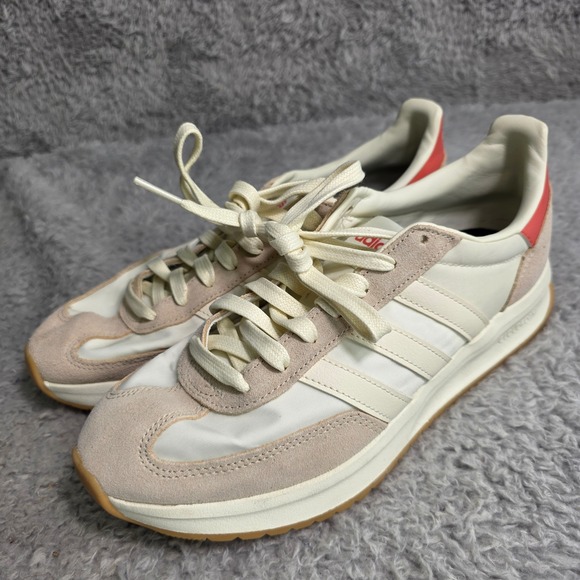 adidas Shoes - Adidas Run 60s 3.0 Sneakers White Red Retro Gum Sole Womens 8 Excellent
